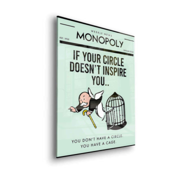 Monopoly Inspired Inspiration Poster Acrylic Glass Art
