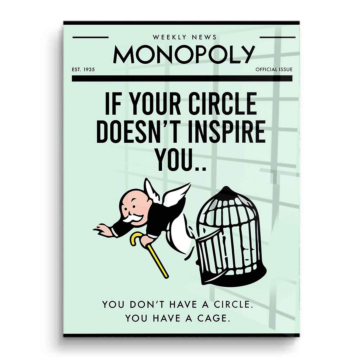 Monopoly Inspired Inspiration Poster PVC Gloss Art