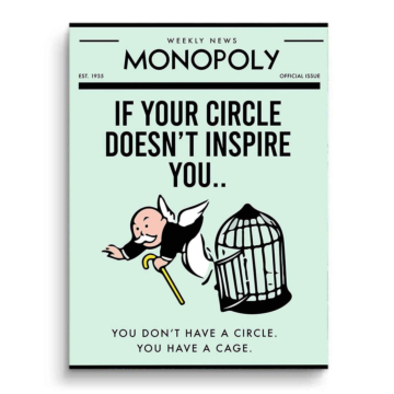 Monopoly Inspired Inspiration Poster PVC Matt Art