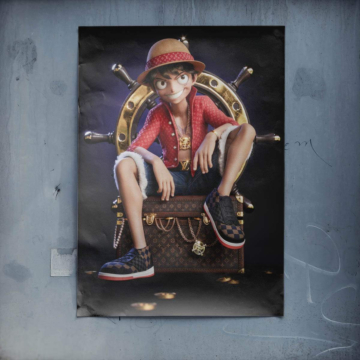 Luffy Inspired Luxury Pirate Poster Art