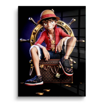 Luffy Inspired Luxury Pirate PVC Gloss Art