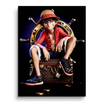 Pirata de lujo inspirado en Luffy - cuadro PVC mate