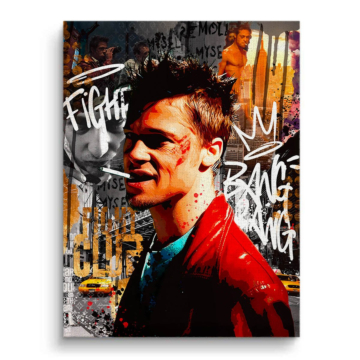 Brad Pitt Fight Club Inspired Canvas Art