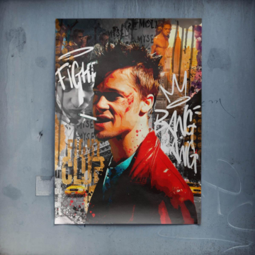 Brad Pitt Fight Club Inspired Poster Art
