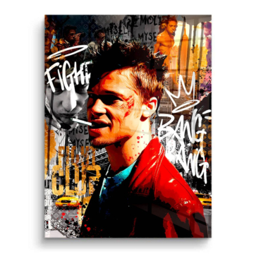 Brad Pitt Fight Club Inspired PVC Gloss Art