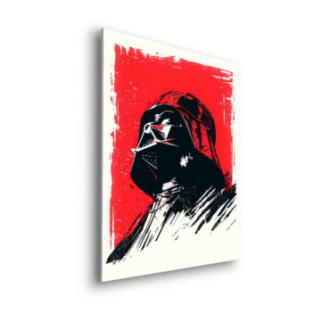 Darth Vader Inspired Red Poster Dibond Matt Art
