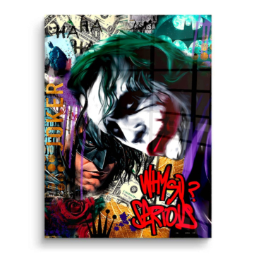 Why So Serious inspiriert von Joker - PVC-Bild glänzend