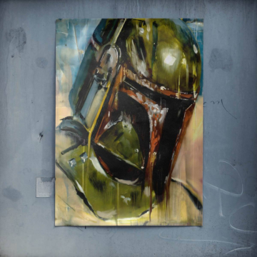 Boba Fett Inspired Helmet Poster Art