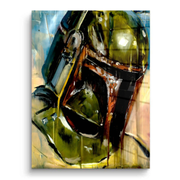 Helm inspiriert von Boba Fett - PVC-Bild glänzend