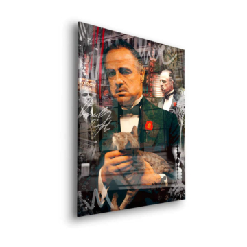 Godfather Inspired Mafia Portrait Acrylic Glass Art