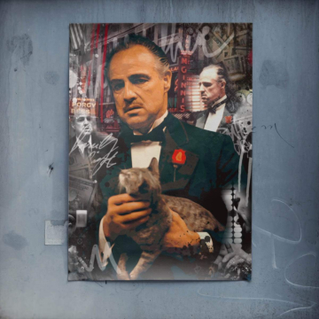Godfather Inspired Mafia Portrait Poster Art