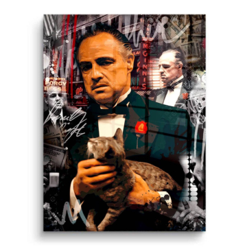 Godfather Inspired Mafia Portrait PVC Gloss Art