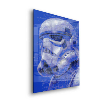 Stormtrooper Inspired Blueprint Acrylic Glass Art