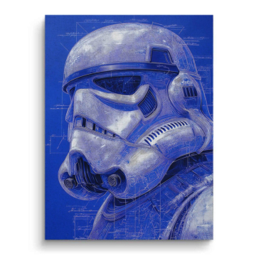 Blueprint inspirado en Stormtrooper - cuadro en lienzo