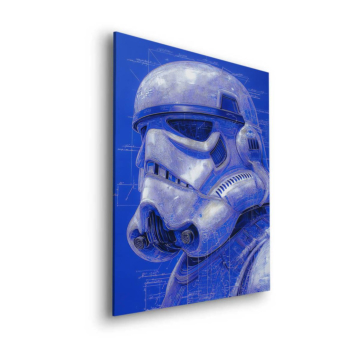 Stormtrooper Inspired Blueprint Dibond Matt Art