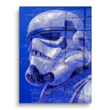 Blaupause inspiriert von Stormtrooper - PVC-Bild glänzend