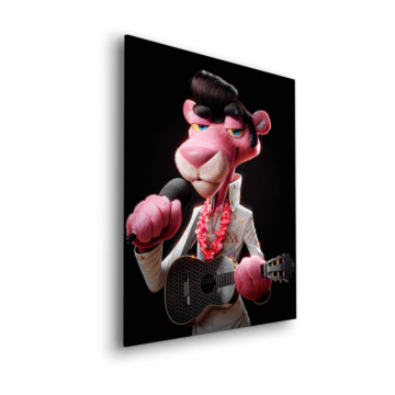 Guitarra inspirada en Pink Panther - cuadro Dibond mate