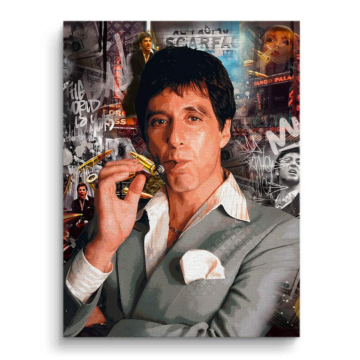 Scarface Inspired Tony Montana Canvas Art