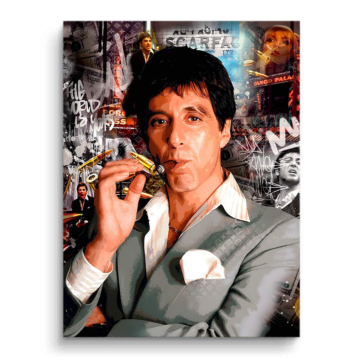 Tony Montana inspirado en Scarface - cuadro PVC mate