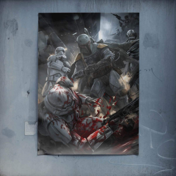 Mandalorian Inspired Battle Poster Art