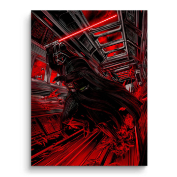 Attack inspiriert von Darth Vader - PVC-Bild matt