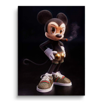 Mickey Mouse Inspired Street King Canvas Art