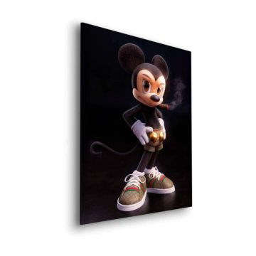 Uliczny król inspirowany Myszką Mickey - obraz na dibondzie matowym
