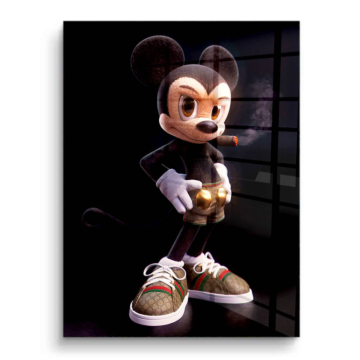 Uliczny król inspirowany Myszką Mickey - obraz na PVC z połyskiem