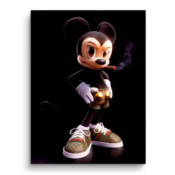 Uliczny król inspirowany Myszką Mickey - obraz na matowym PVC