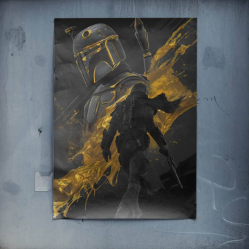 Boba Fett Inspired Fire Warrior Poster Art