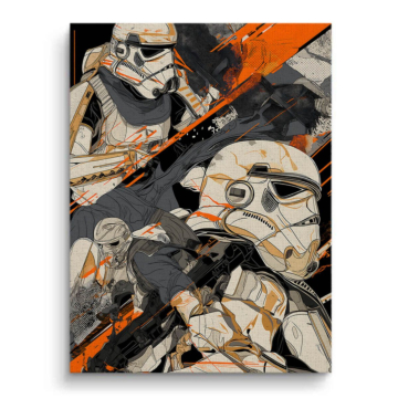 Stormtrooper Inspired Chase Canvas Art