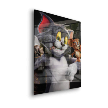 Tom and Jerry Inspired Hustle Acrylic Glass Art