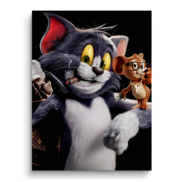 Ambición inspirada en Tom and Jerry - cuadro PVC mate