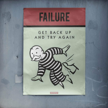 Monopoly Inspired Failure Poster Poster Art