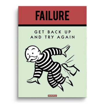 Monopoly Inspired Failure Poster PVC Matt Art