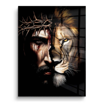 Lion jesus de judah - tableau PVC brillant