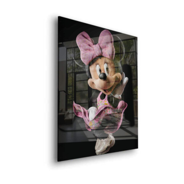 Minnie Mouse Inspired Fashionista Acrylic Glass Art