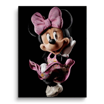 Fashionista inspirado en Minnie Mouse - cuadro PVC mate
