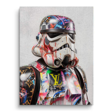 Stormtrooper Inspired Luxury Graffiti Canvas Art