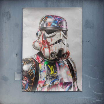Stormtrooper Inspired Luxury Graffiti Poster Art