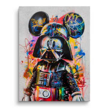 Mickey Vader Inspired Remix Canvas Art
