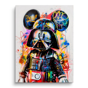 Remiks inspirowany Mickey Vaderem - obraz na matowym PVC