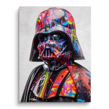 Darth Vader Inspired Graffiti Canvas Art
