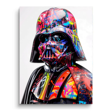 Graffiti inspirowany Darthem Vaderem - obraz na matowym PVC