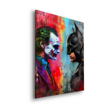 Clash inspiré de Batman Joker - tableau Dibond mat