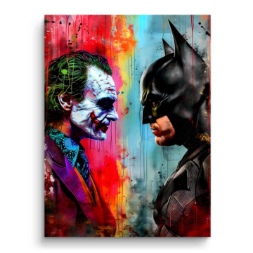 Clash inspiré de Batman Joker - tableau PVC mat