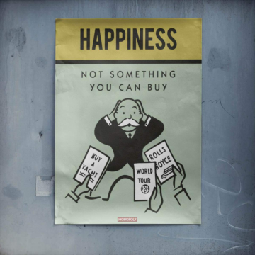 Monopoly Inspired Happiness Poster Poster Art