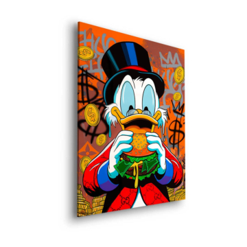 Scrooge McDuck Inspired Wealth Dibond Matt Art