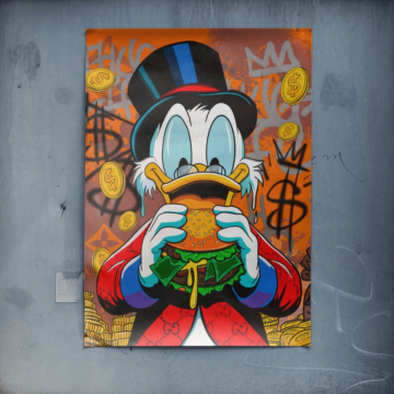 Bogactwo - motyw inspirowany Scrooge’em McDuckiem - plakat