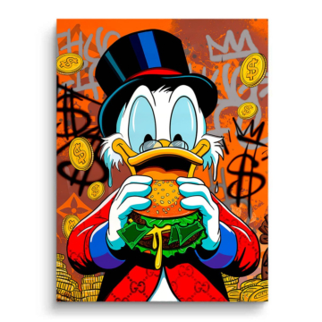 Scrooge McDuck Inspired Wealth PVC Matt Art